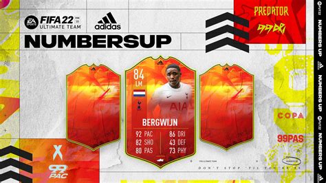 fifa 22 bergwijn adidas|How to complete NumbersUp Bergwijin's objectives in FIFA 22 .